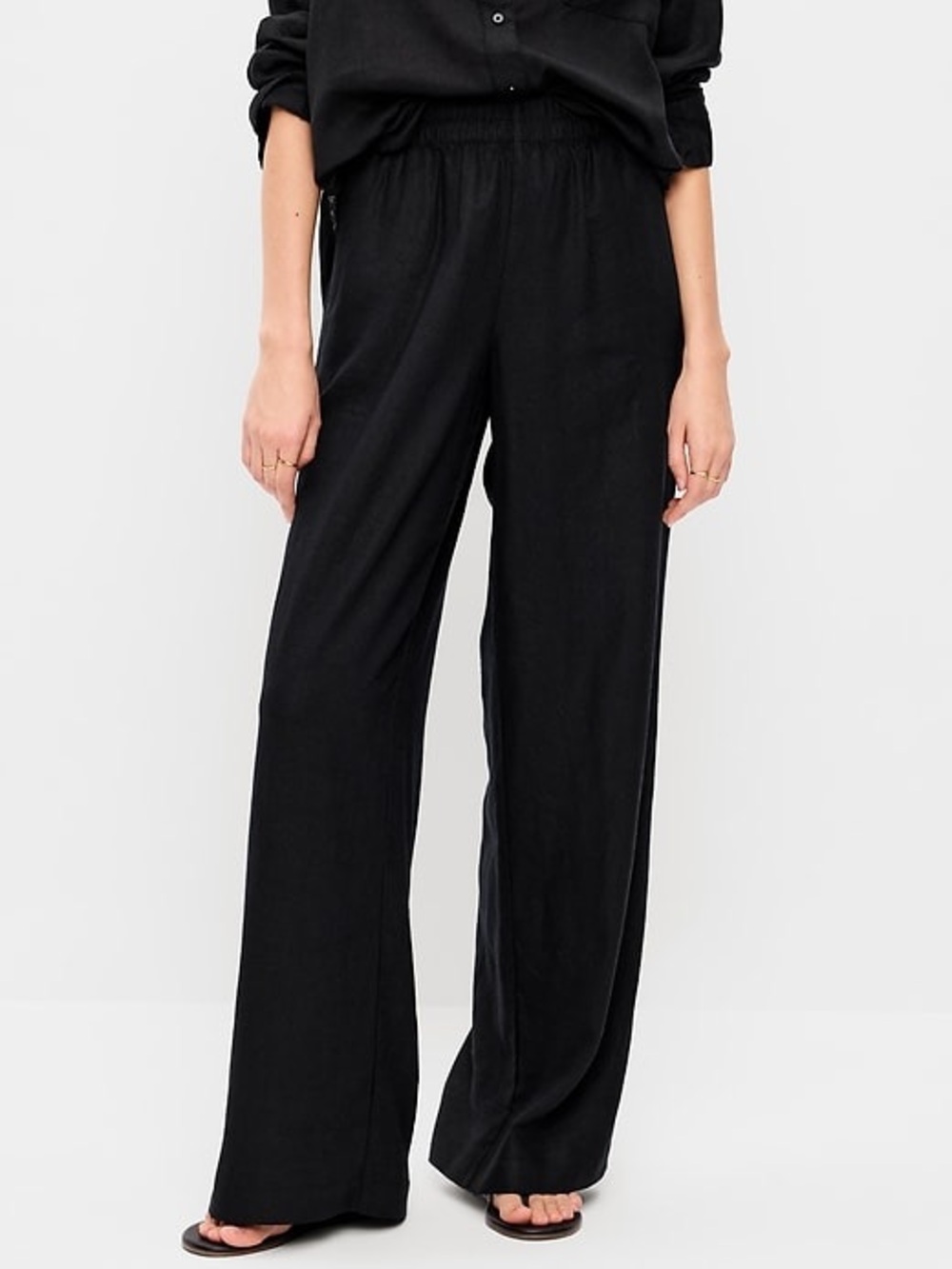 Old Navy Black Wide-Leg Pants